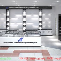 Thiết Kế ShowCase Trưng Bày Linh Kiện Điện Tử - CPKTB126