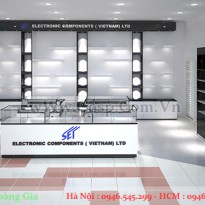 Thiết Kế ShowCase Trưng Bày Linh Kiện Điện Tử - CPKTB126