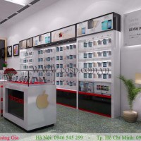 Thiết kế nội thất cửa hàng điện thoại - Anh Luân - Quảng Ninh