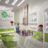 Thiết kế nội thất shop mỹ phẩm Hannah Garden - Chị Trang - Nguyên Hồng