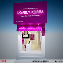 Thiết kế shop mỹ phẩm Hàn Quốc Lovely