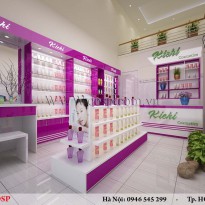 Thiết kế nội thất cửa hàng mỹ phẩm - Kichi