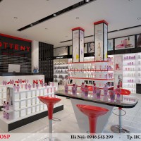 Thiết kế nội thất cửa hàng mỹ phẩm - Otteny