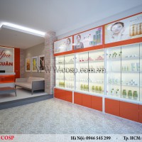 Thiết kế nội thất cửa hàng mỹ phẩm - Ý Xuân