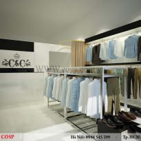 Thiết kế nội thất cửa hàng thời trang C&C