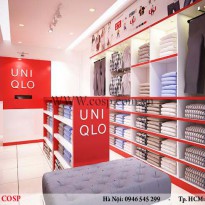 Thiết kế nội thất cửa hàng thời trang Uinqlo Chị Thanh - Láng Hạ