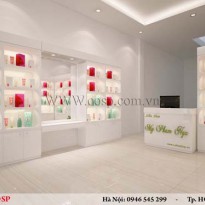 Thiết kế nội thất cửa hàng mỹ phẩm - Chị Lena - Hoàng Quốc Việt - Hà Nội