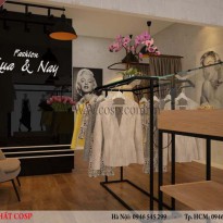 Thiết kế nội thất cửa hàng thời trang anh Phan - Củ Chi