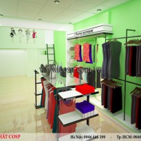 Thiết kế nội thất shop thời trang chị Phương - Bình Dương