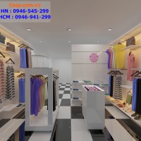 Thiết kế cửa hàng phụ kiện thời trang - Chị Vân - TP. HCM