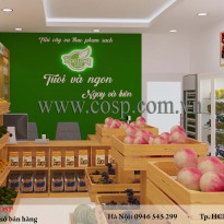 Thiết kế cửa hàng hoa quả sạch - Chị Nga - Quận Bình Thạnh