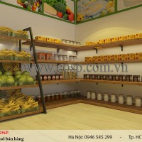 Thiết kế cửa hàng rau sạch - Chị Hoàn - Hồ Gươm Plaza