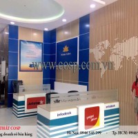 Thiết kế thi công phòng vé máy bay - Chị Hường - Tân Bình