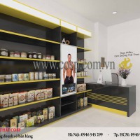 Thiết kế thi công cửa hàng thực phẩm chức năng - Anh Trung