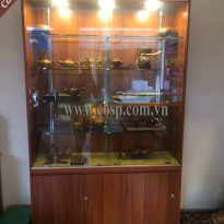Thi Công Tủ Trưng Bày Bộ Ấm Trà Anh - Anh Khánh - Văn Môn CPKTB 148