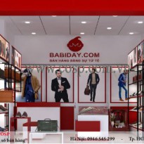 Thiết kế shop giày dép thời trang Babiday anh Thuận - HCM