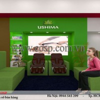 Thiết Kế Gian Hàng Trưng Bày Ghế Massage - Coopmart Phú Lâm