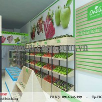 Thiết kế thi công nội thất shop thực phẩm sạch - Anh Tình - Linh Đàm