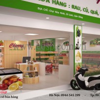 Thiết kế nội thất shop trái cây - Anh Liêm - Lâm Đồng