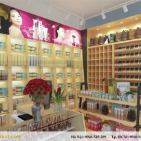 Thiết kế nội thất cửa hàng mỹ phẩm - Anh Thủy - Mỹ Đình