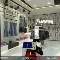 Thiết kế nội thất shop thời trang nữ Funny Chị Thủy - Hà Nội