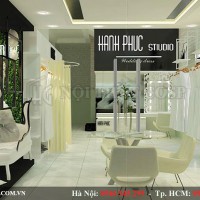 Thiết kế showroom áo cưới 30 m2 Hạnh Phúc Studio tai Bình Phước