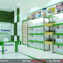 Thiết kế nội thất cửa hàng mỹ phẩm - Làm Đẹp Anh Đạt - Đại Từ Hà Nội