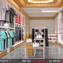 Thiết kế nội thất cửa hàng thời trang Anh Thắng tại Bắc Ninh