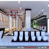 Thiết kế showroom TBVS - Anh Tiến - Bắc Giang