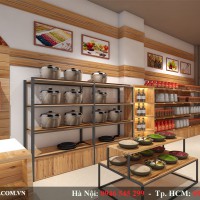 Thiết kế shop thực phẩm Organic - Viethome