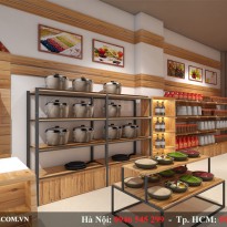 Thiết kế shop thực phẩm Organic - Viethome