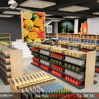 Thiết Kế Cửa Hàng Thực Phẩm Sạch - Xanh +