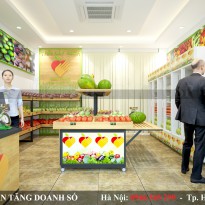 Thiết kế nội thất shop hoa quả - Anh Quyết - Hà Đông