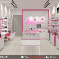Thiết kế shop mỹ phẩm Linh Cosmetic - Hòa Bình