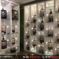 Thiết Kế Kệ Trưng Bày Lồng Chim