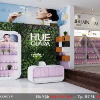 Thiết kế cửa hàng mỹ phẩm - Chị Huê - Bắc Giang