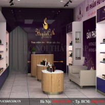 Thiết kế thi công trọn gói shop Mỹ Phẩm Huyền Cò - Bắc Giang