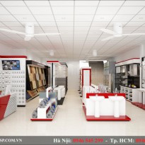 Dự án thiết kế showroom TBVS - Hùng Huệ - Hà Nội