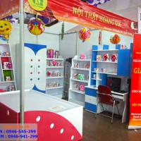 Thiết kế gian hàng công ty Nội thất Hoàng Gia