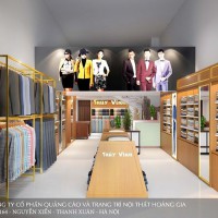 Thiết kế nội thất cửa hàng may đo anh Sơn - Hà Tĩnh
