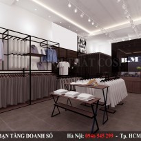 Thiết kế nội thất shop thời trang nam Chị Phương- Lạng Sơn