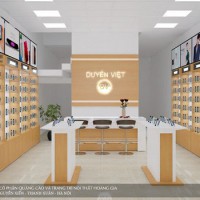 Thiết kế nội thất shop điện thoại anh Khắc - Bắc Giang