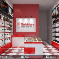 Thiết kế Shop giày dép BABIDAY - anh Tùng - Bắc Ninh hiện đại