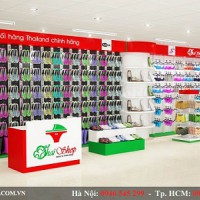 Thiết kế cửa hàng giày dép Thái Shop không thể chối từ