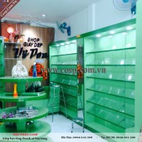 Thi công nội thất cừa hàng giày dép thời trang - chị Tuyết - quận 5