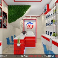 Thiết kế cửa hàng máy tính anh Chuyên diện tích 16m2