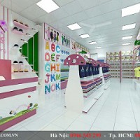 Thiết kế shop mẹ và bé Chị Hiền - Thanh Hóa diện tích 45m2