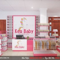 Thiết kế shop mẹ và bé Ken Baby - 30m2 - Vĩnh Phúc