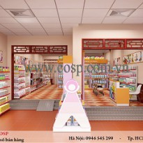 Thiết kế cửa hàng đồ sơ sinh mẹ và bé - cô Xuân - Lạng Sơn diện tích 30m2