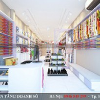 Thiết kế nội thất shop thời trang mẹ và bé diện tích 50m2 Chị Hải - Vĩnh Phúc